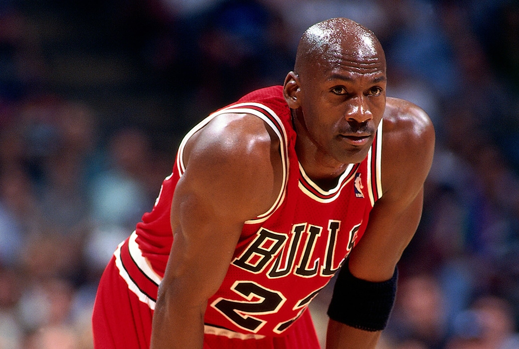 Michael Jordan Autographed Chicago Bulls Jersey Size 48 Road