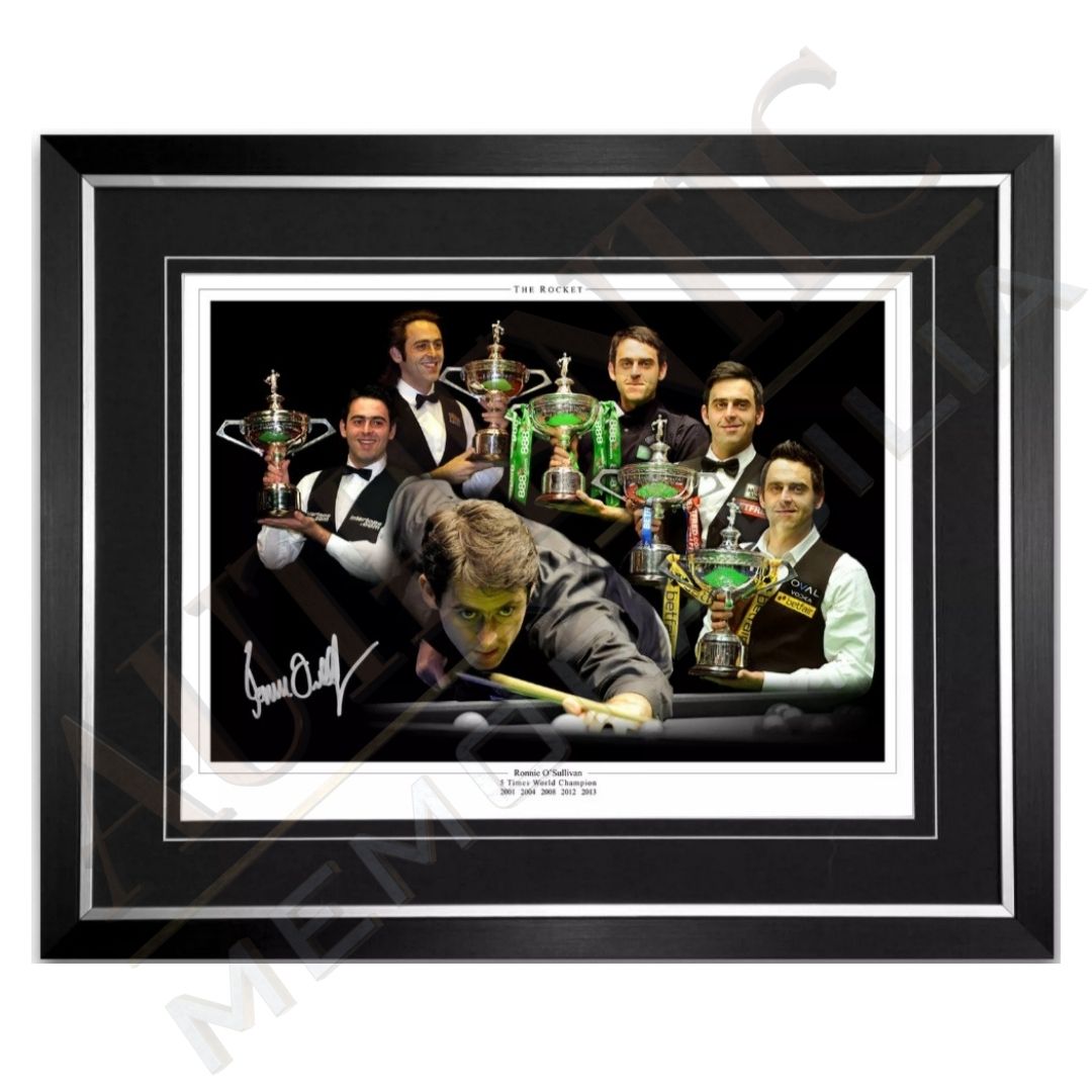 Ronnie O'Sullivan Signed Montage