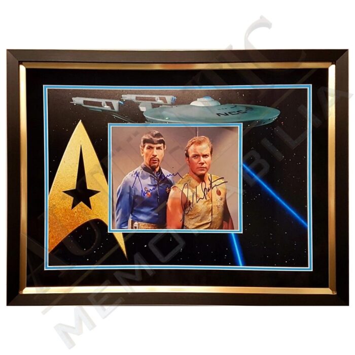 William Shatner and Leonard Nimoy Signed Star Trek Photograph