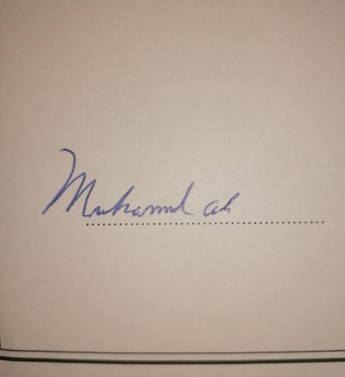 Muhammad Ali Signed